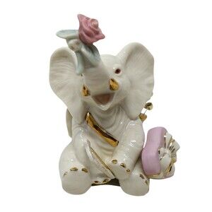 Lenox Tons of Love 24kt Gold Trimmed Elephant Figurine